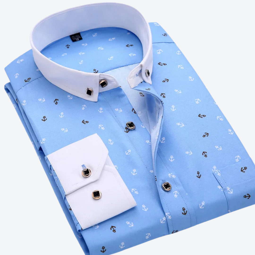 Finnick Nautical Print Shirt