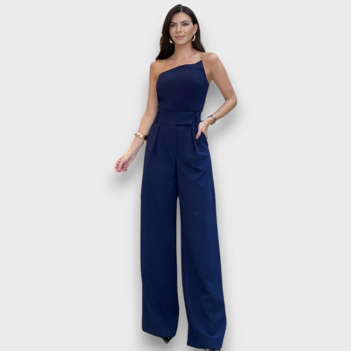 Kuma – Asymmetrical Jumpsuit in Quiet Balance