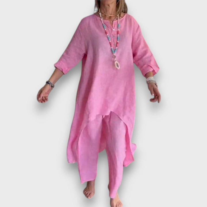 Carenza – Summer Two-Piece with Asymmetric Flair