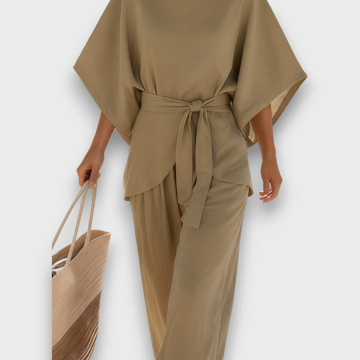 Havlina – Summer Jumpsuit with Tie Belt