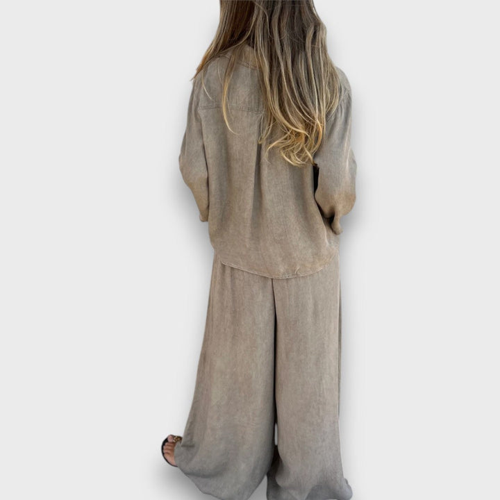 Soren – Two-Piece Set with Oversized Shirt and Wide Pants