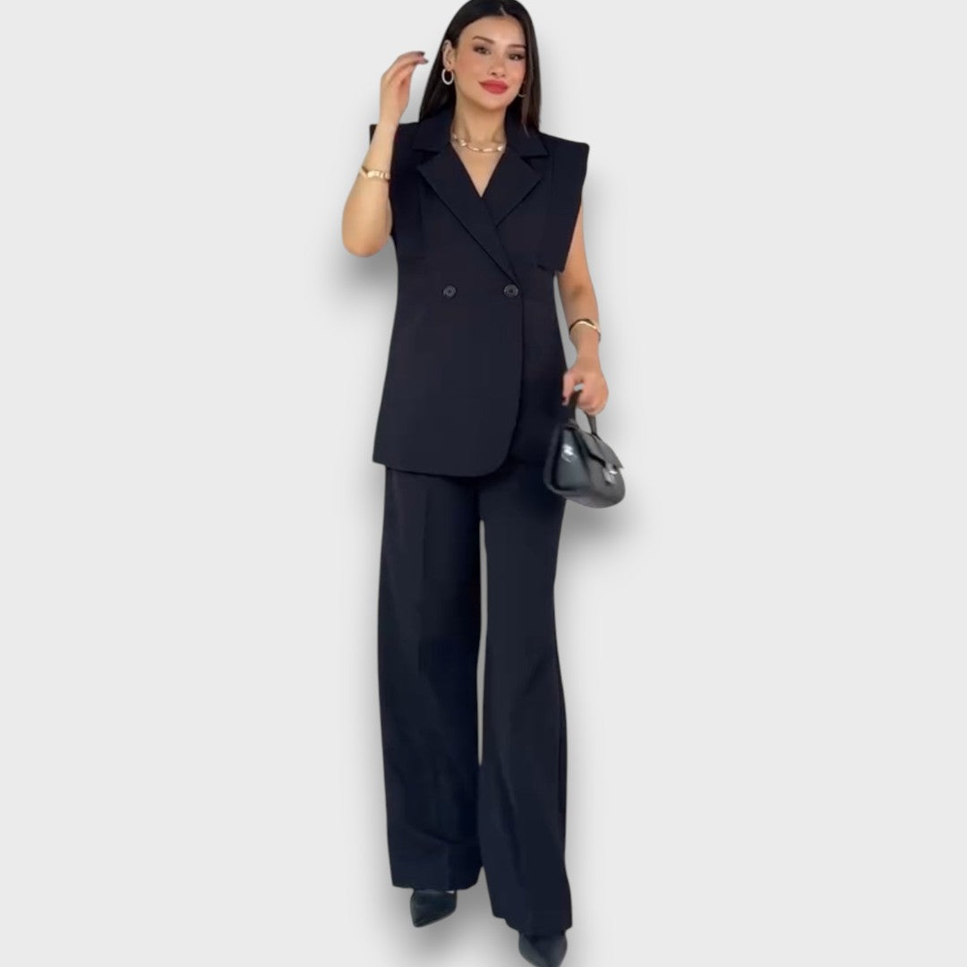 Olanda – Two-Piece Set with Oversized Blazer and Wide Pants