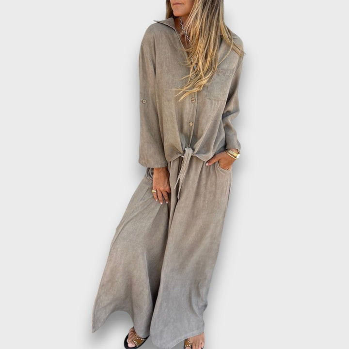 Soren – Two-Piece Set with Oversized Shirt and Wide Pants