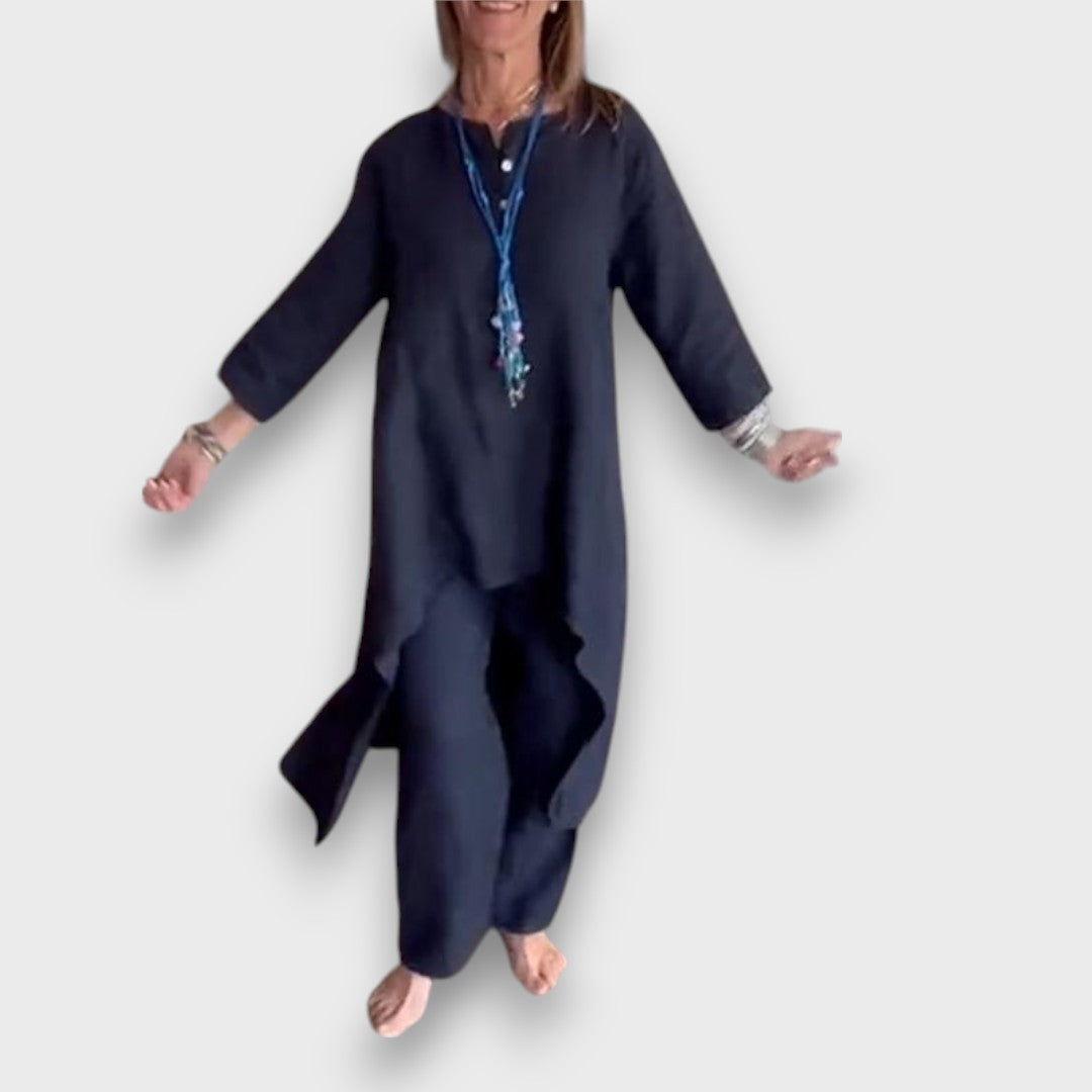 Carenza – Summer Two-Piece with Asymmetric Flair