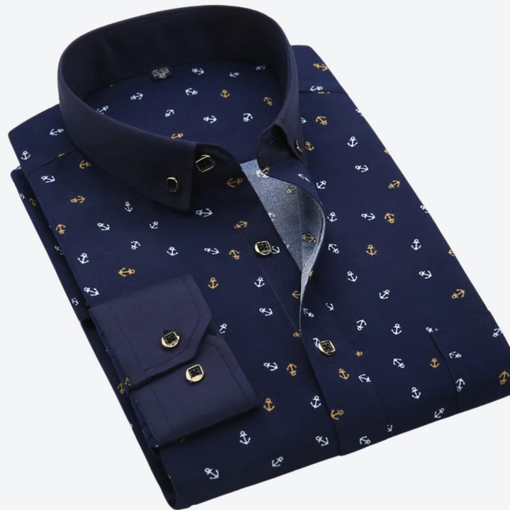 Finnick Nautical Print Shirt