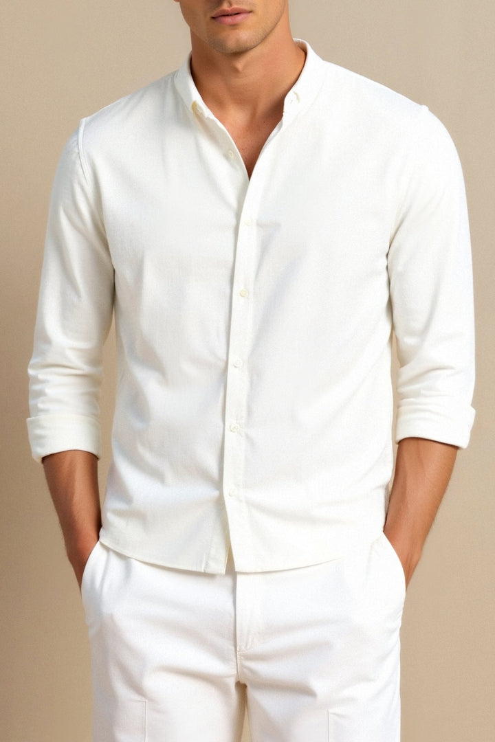 Old Money Cotton Long Sleeve Shirt