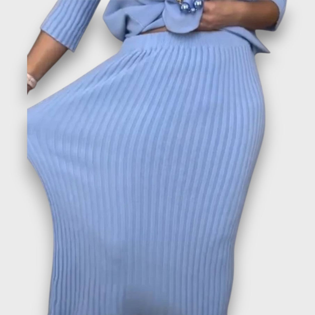 Elenora – Knitted Turtleneck Set