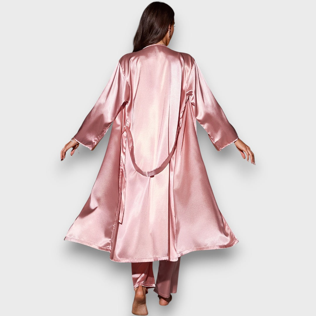 Isalyn – Satin Three-Piece Lounge Set