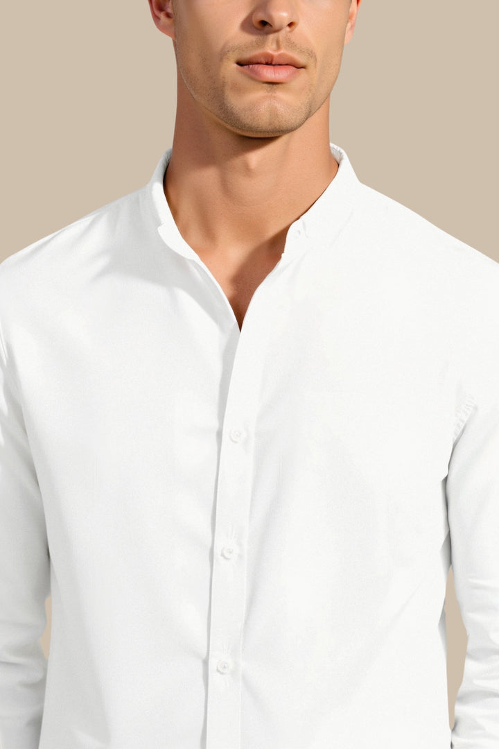 Old Money Cotton Long Sleeve Shirt