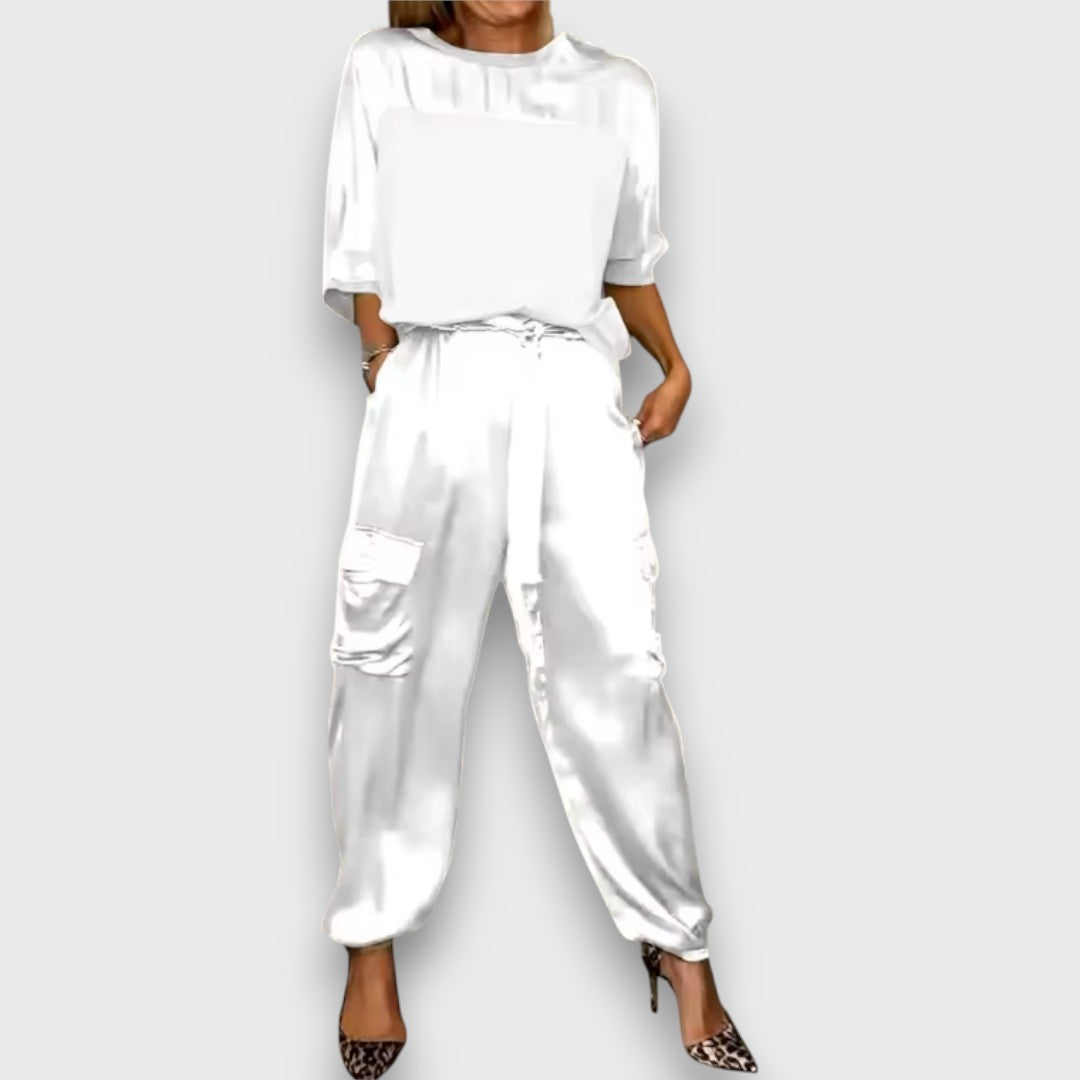 Avelan – Satin Flow Two-Piece Set