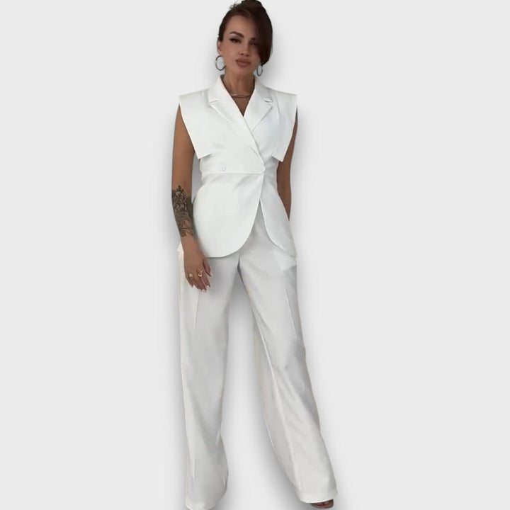 Olanda – Two-Piece Set with Oversized Blazer and Wide Pants