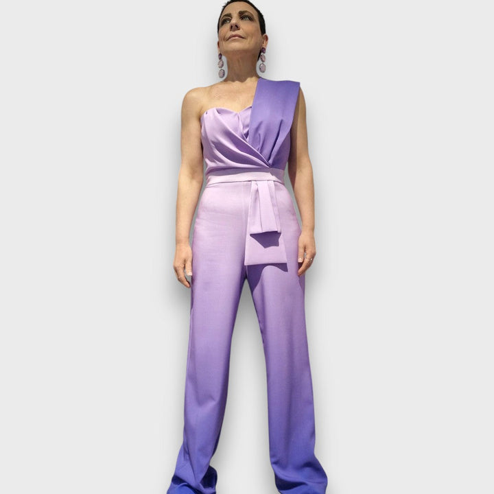 Candia – Elegant Jumpsuit with Asymmetrical Décolleté