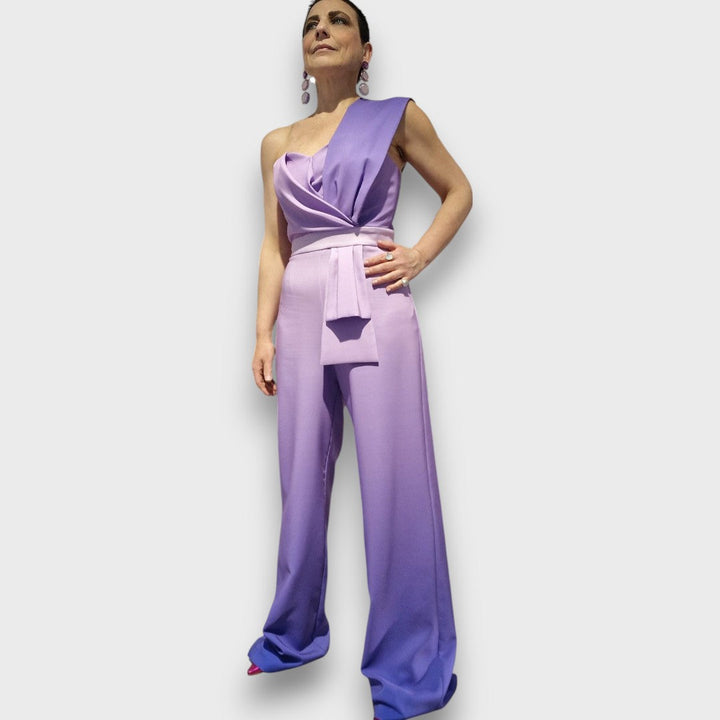 Candia – Elegant Jumpsuit with Asymmetrical Décolleté