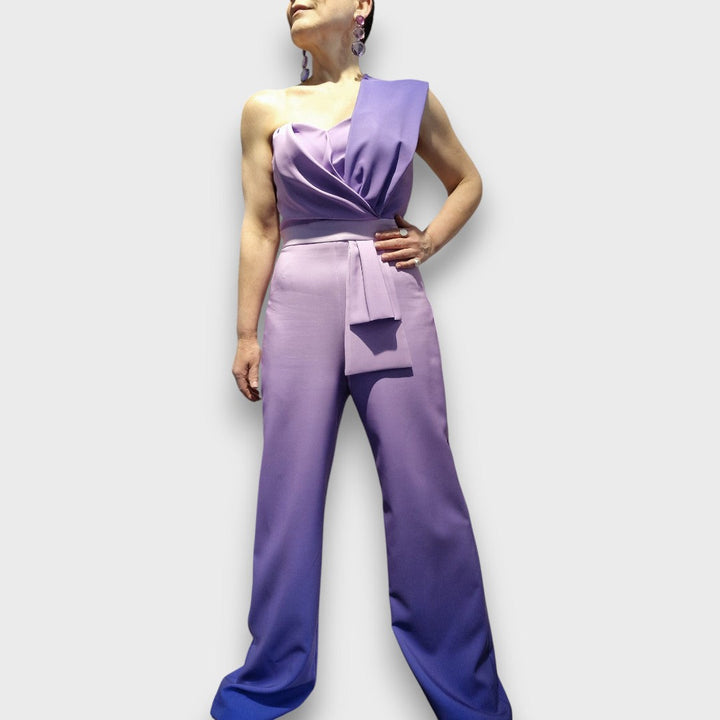 Candia – Elegant Jumpsuit with Asymmetrical Décolleté