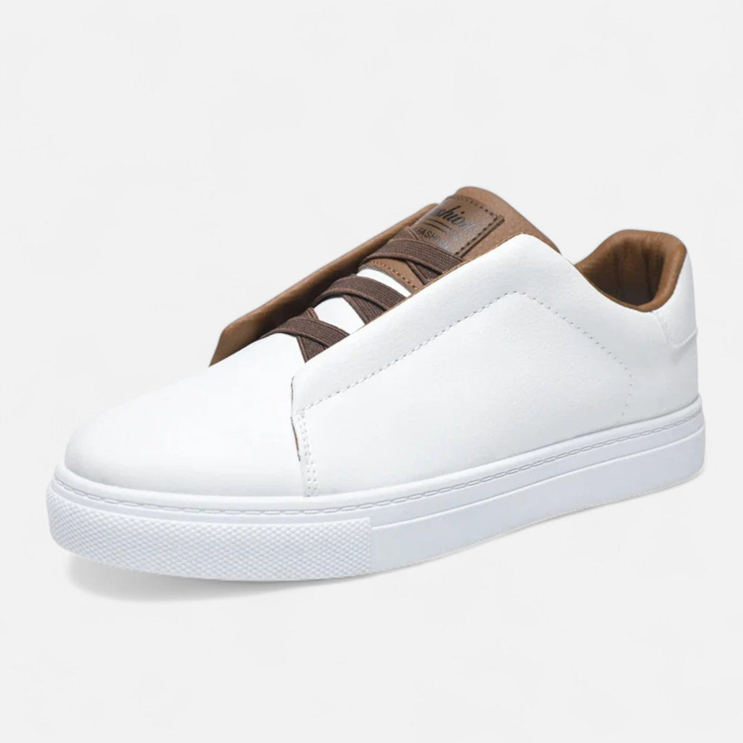 Marcus | Premium Leather Slip-On Sneakers for Men