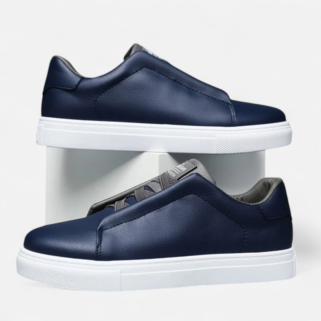 Marcus | Premium Leather Slip-On Sneakers for Men