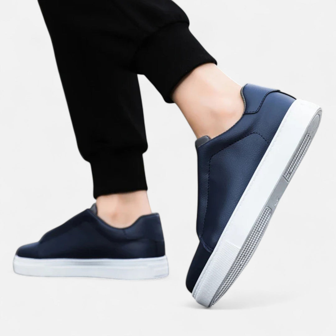 Marcus | Premium Leather Slip-On Sneakers for Men