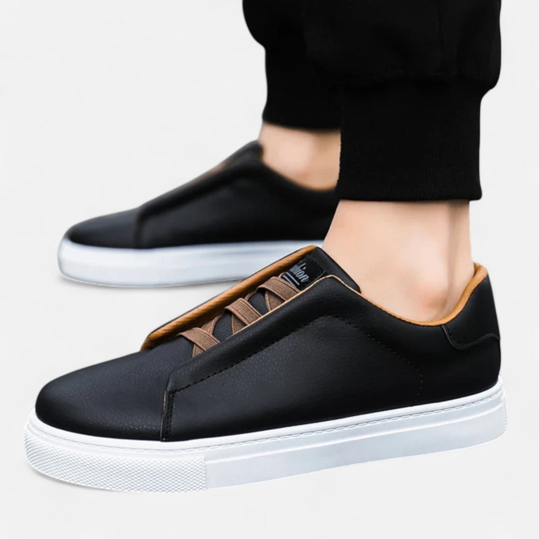 Marcus | Premium Leather Slip-On Sneakers for Men