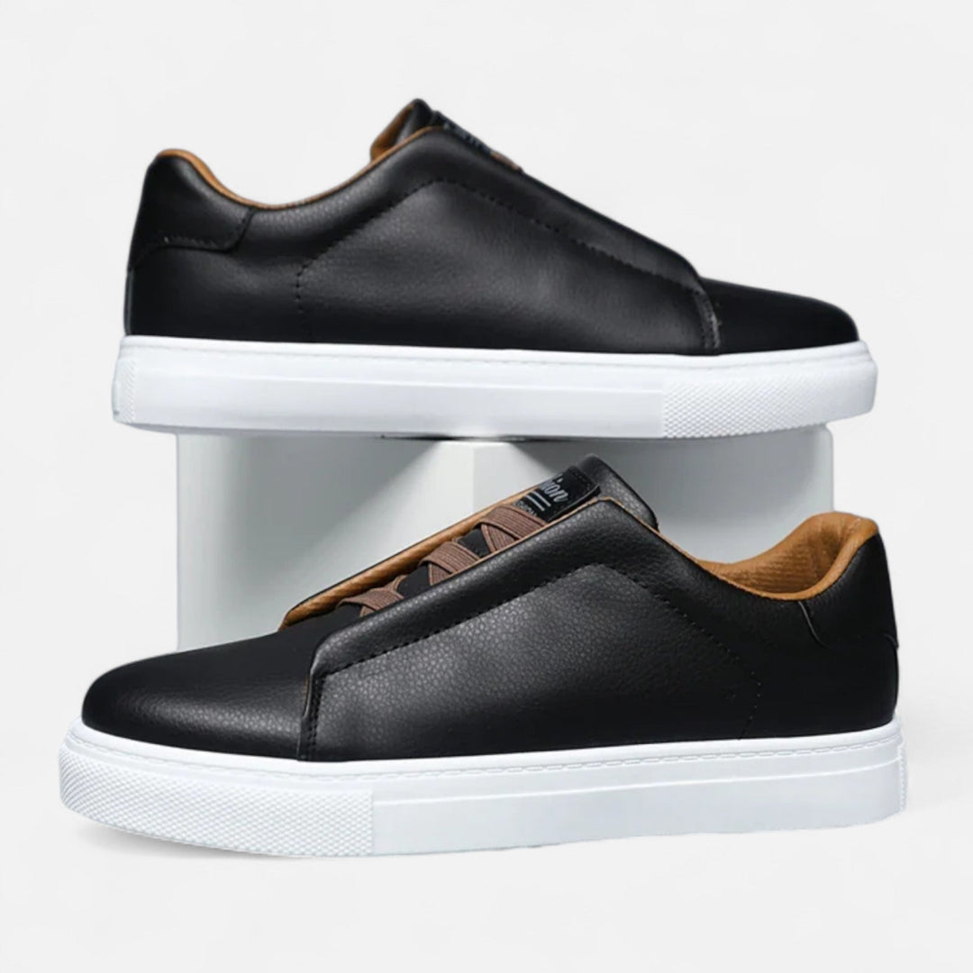 Marcus | Premium Leather Slip-On Sneakers for Men