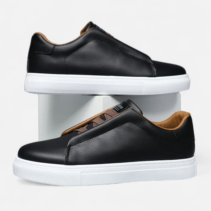Marcus | Premium Leather Slip-On Sneakers for Men