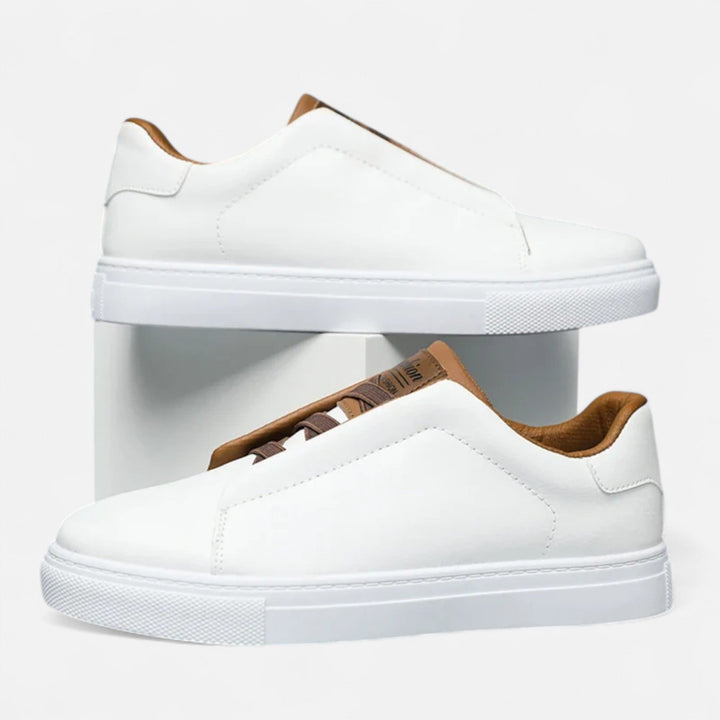 Marcus | Premium Leather Slip-On Sneakers for Men