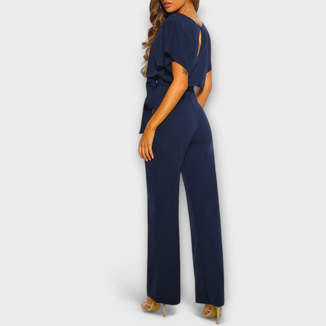 Noria – Dark Blue Jumpsuit with Elegant Silhouette