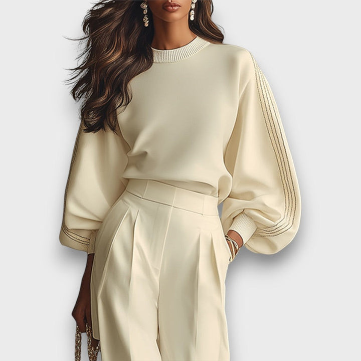 Elarisa – Ivory Knit Set