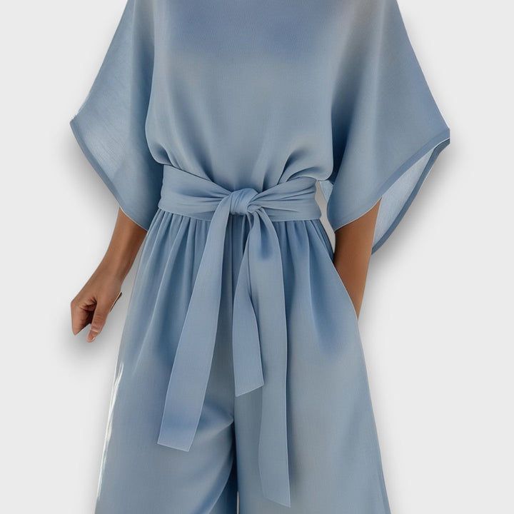 Avelina – Summer Jumpsuit with Waist Belt