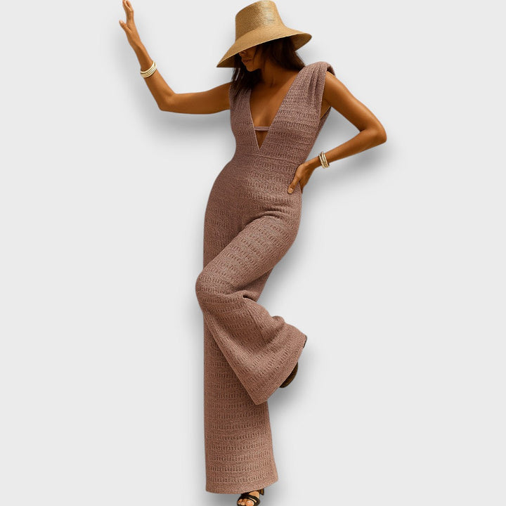 Isaline – Summer Jumpsuit with Macramé Details