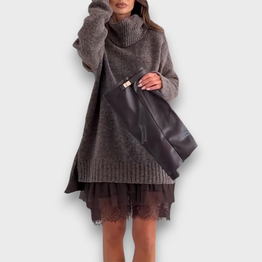 Reign – Cozy Knit & Lace Layered Set