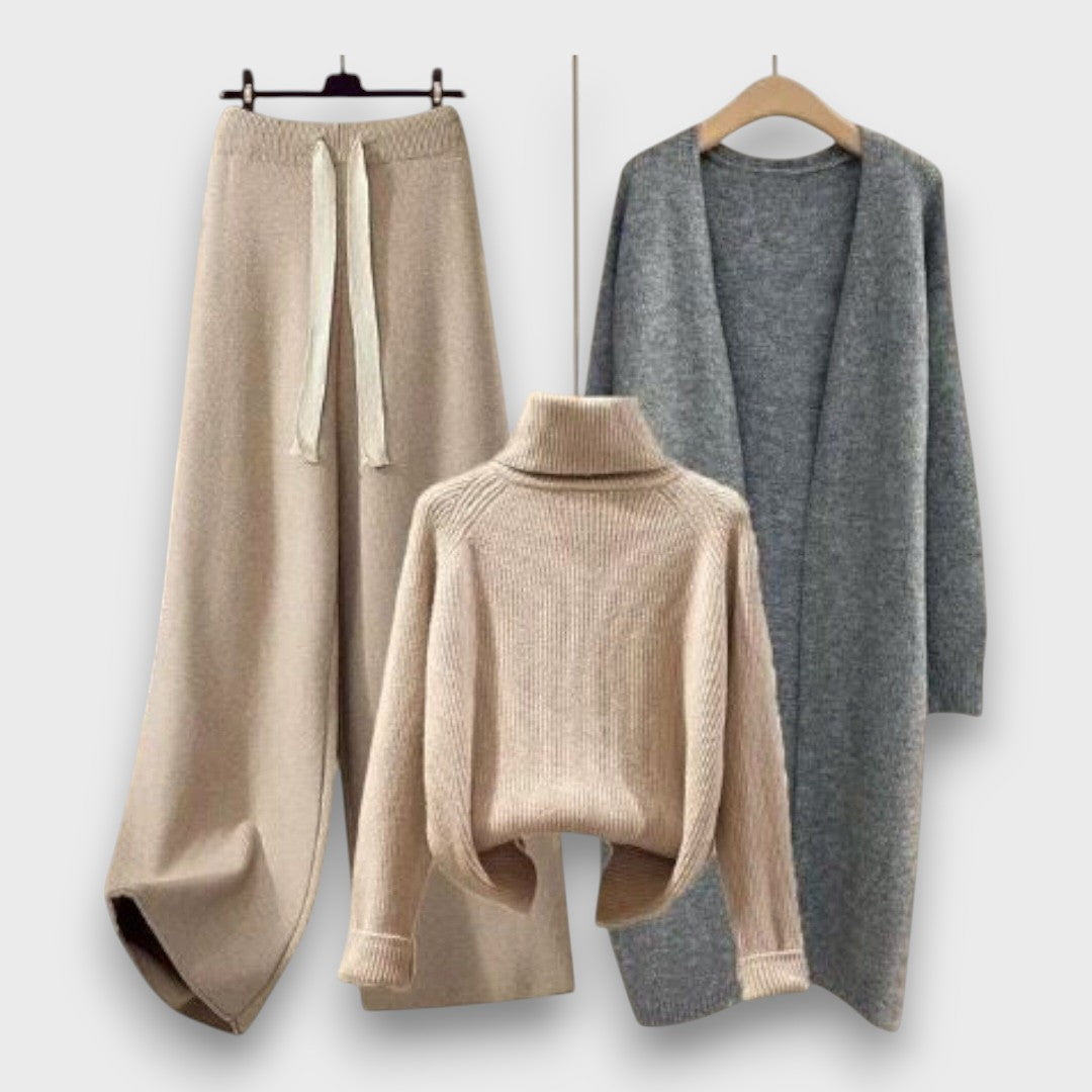 Flairessa – 3-Piece Comfy Knit Set