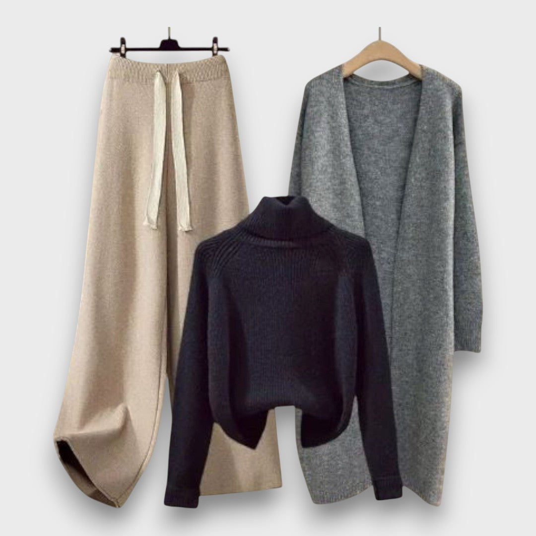 Flairessa – 3-Piece Comfy Knit Set