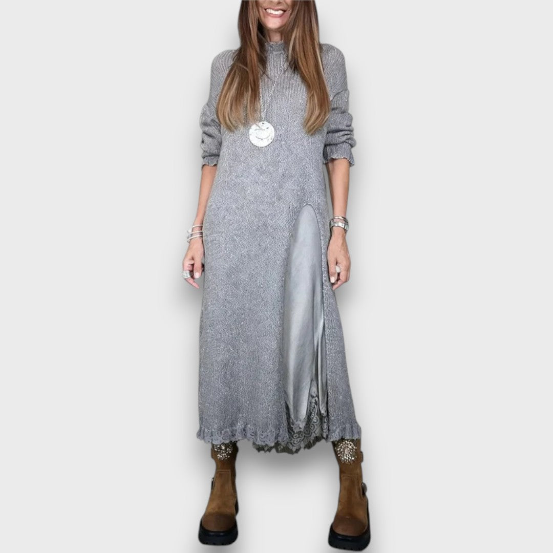 Wandara – Elegant Two-Piece Sweater Dress Set